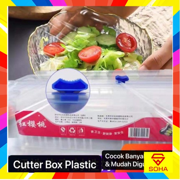 PW-05 Alat Pemotong Plastik Food Wrapping / Dispenser Holder Cutter Box Khusus Plastik Wrap Alat Khusus Pemotong Plastik Cling wrap Plastik Roll