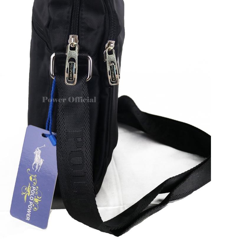 ➬ Polo Power 012 - Tas Selempang Pria Sling bag Import Polo Original Tas Slempang Cowok Crossbody Ba