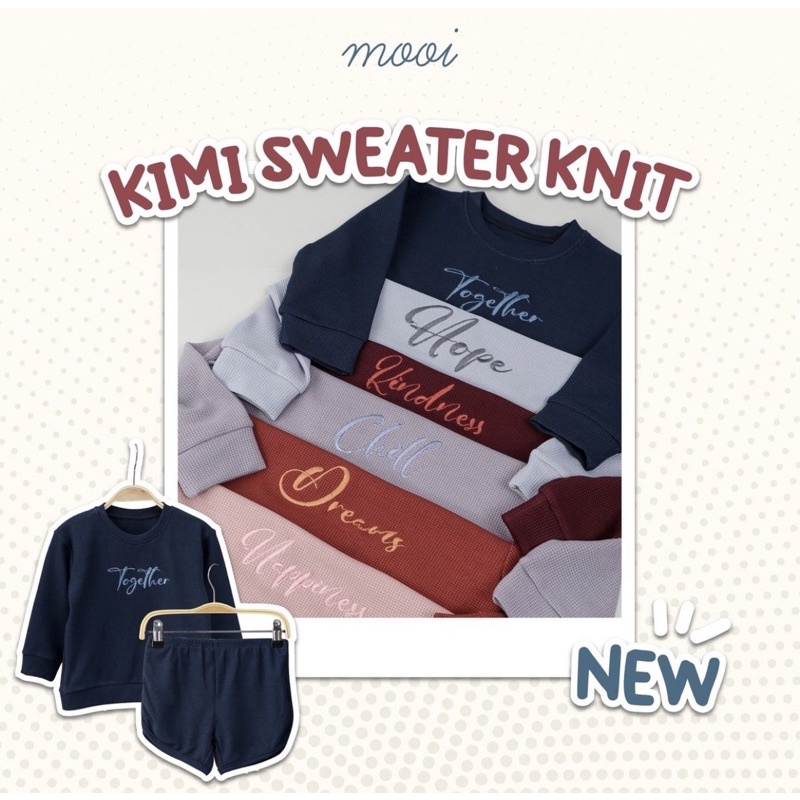 MOOI KIMI SWEATER KNIT SET - SETELAN ANAK/SETELAN BAYI GOOD QUALITY