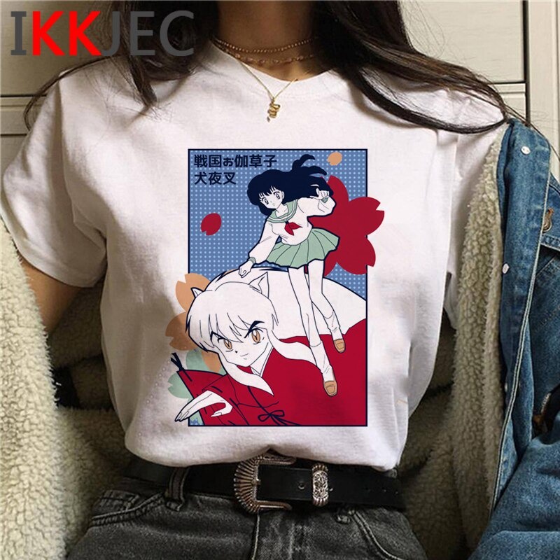 Kaos Inuyasha - Baju Kaos Anime Demon Inuyasha - sesshomaru - sumikko gurashi -Kagome