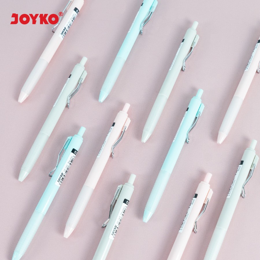 

GEL PEN JOYKO GP 343 PASUTERU | NEEDLE TIP 0,5mm | PENA JEL RETRACABLE WARNA HITAM | ECER