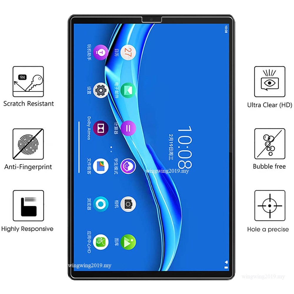 (2 Pak) Pelindung Layar Tempered Glass Anti Gores Untuk Tablet Lenovo Tab M10 FHD Plus 10.3 2020 TB-X606F