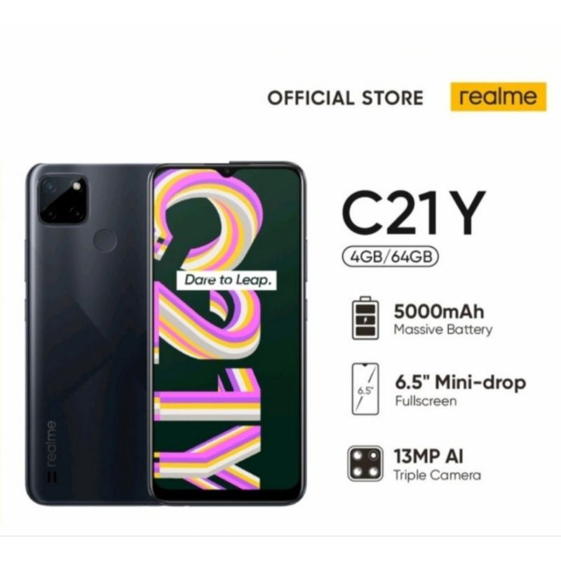 Realme C21 Y Ram 4/64GB GRS RESMI REALME