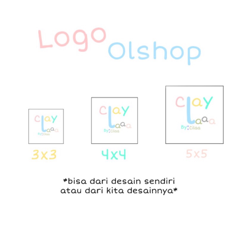 

LOGO OLSHOP macam-macam ukuran & desain (GABISA SATU BIJI!!) WAJIB BACA DESKRIPSI