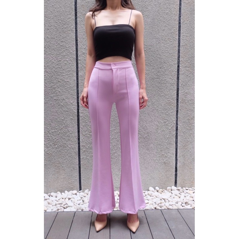 CELANA CUTBRAY ZARA Bahan scuba IMPORT / Cutbray pants / celana bahan wanita / celana kantor palazo