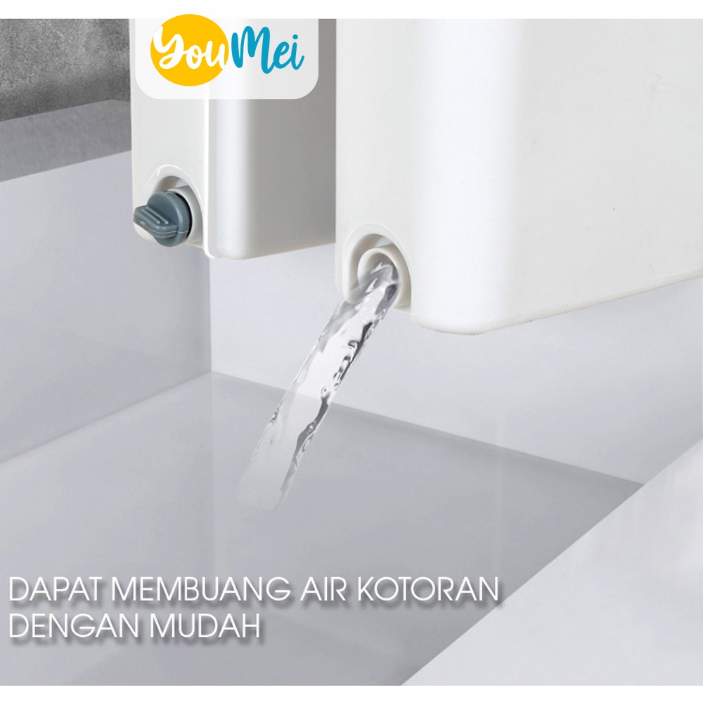 Alat Pel Lantai Kain Praktis Fleksibel / Pembersih Sekat Sela Serbaguna / Pel Lantai Persegi Panjang Ultra Mop Briny Modern Terlaris  - 1027