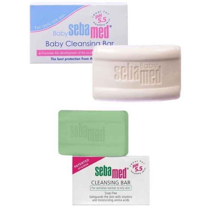 Sebamed Baby Cleansing Bar 100gr - Sabun Mandi Bayi Anak / Cleansing Bar - Sabun Mandi Dewasa