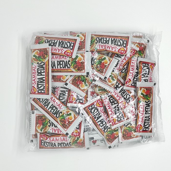 AKU FOOD Chili Sauce Saus Sambal Sachet 50 pcs Halal │ Saos Pedas 9 g