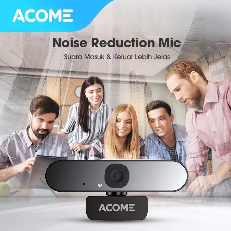 ACOME webcam 1080 HD USB kamera Microphone 360 Noice Reduction Garansi resmi 1 thn AWC11