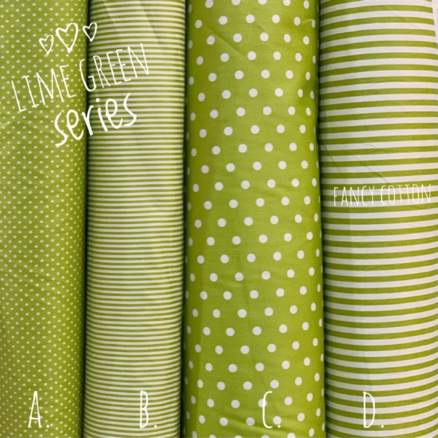 Kain Katun Jepang Motif Lime Green Editio Tokai Senko Shopee Indonesia