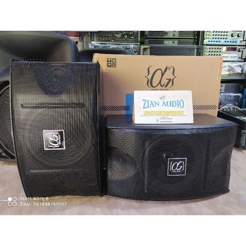 Speaker Karaoke ALPHA SEVEN CS450V 10inchi 2buah Original