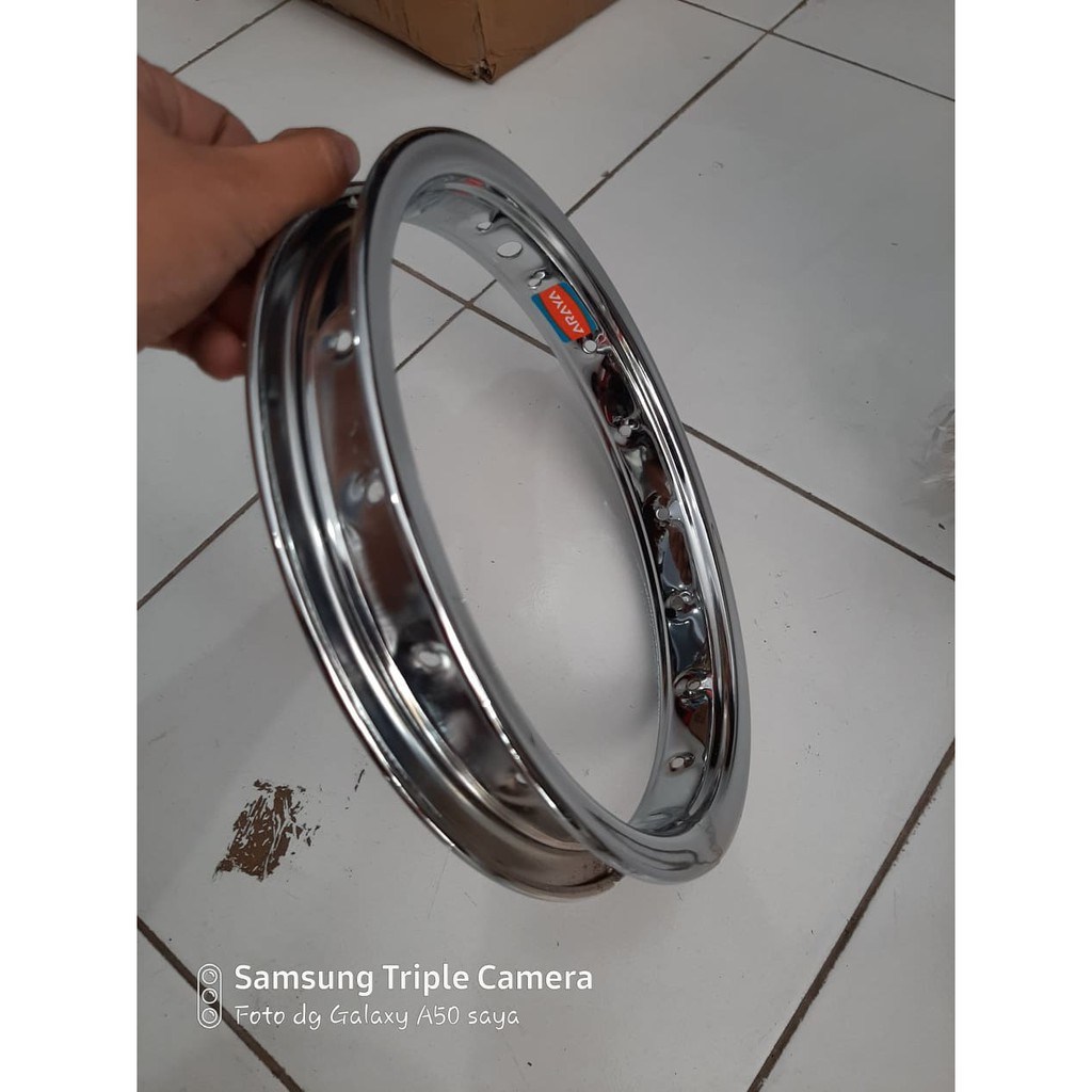 Rims Velg sepeda anak ukuran 12 inch Besi Hole 16 ARAYA ORIGINAL JAPAN