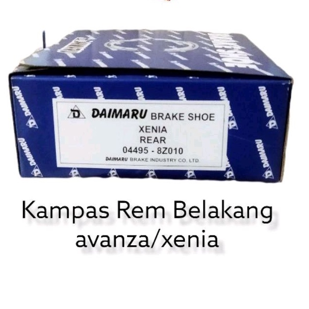 kampas rem belakang toyota avanza/xenia original daimaru
