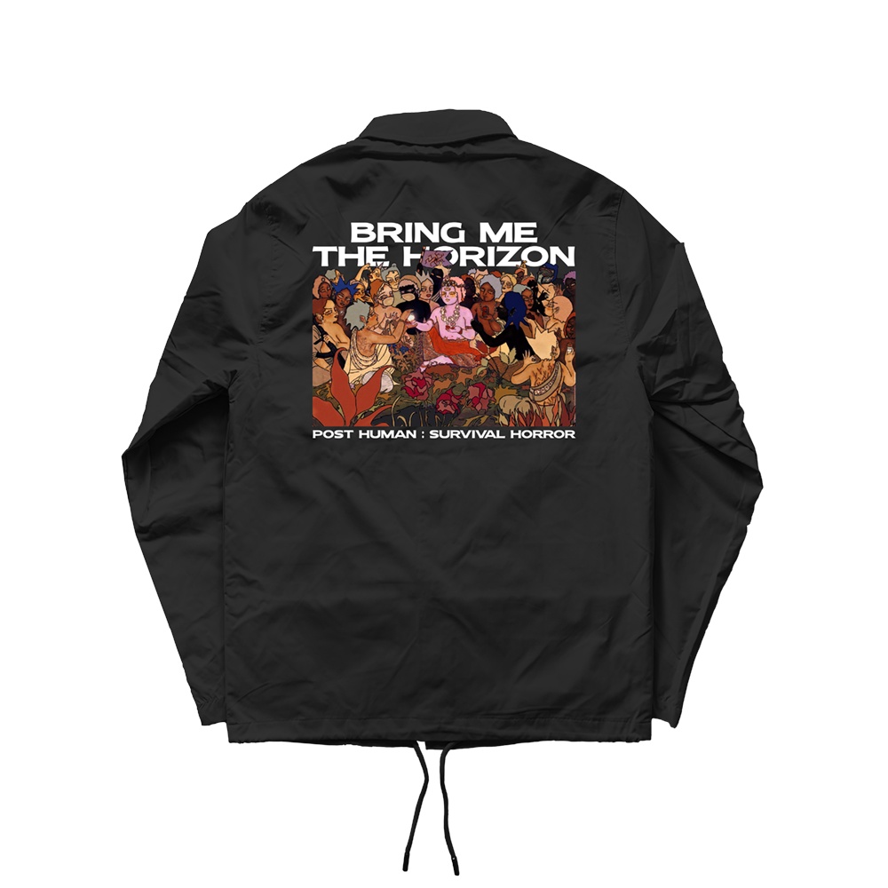 WINDBREAKER COACH JACKET BAND BRING ME THE HORIZON | JAKET PRIA WANITA BMTH BAHAN PARASUT WATERPROOF ANTI AIR