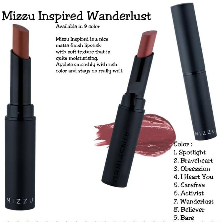 MIZZU LIPSTICK INSPIRED / LIPSTIK