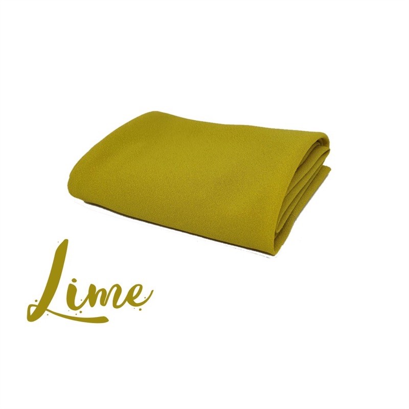 PASHMINA TALI DIAMOND ITALIANO Jahit tepi PASMINA INSTANT HIJAB TALI SABYAN THALIA-Lemon