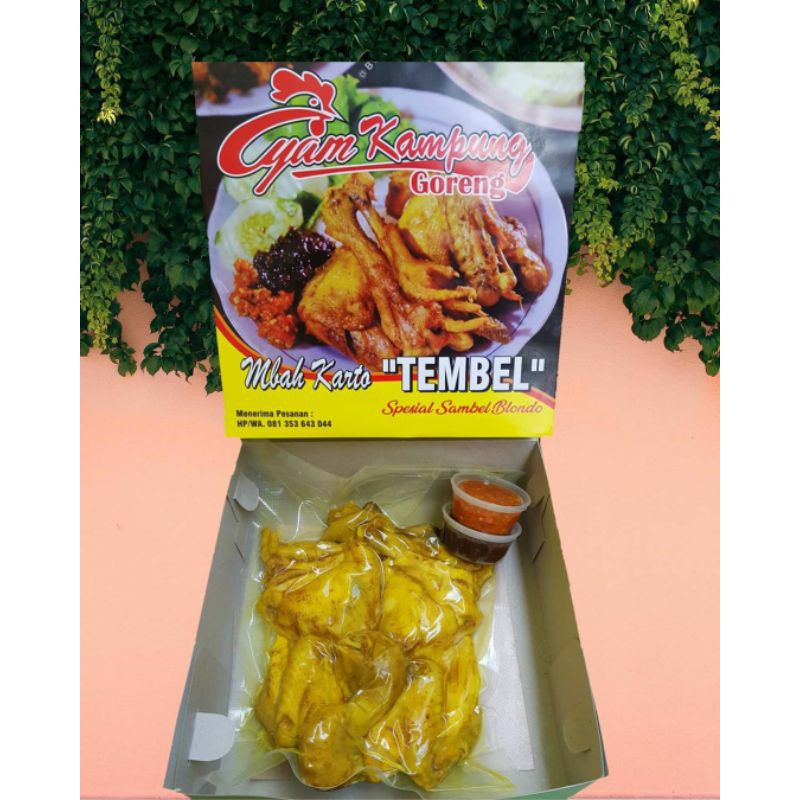 Ayam Goreng Mbah Karto Langganan jokowi asli sukoharjo makmur