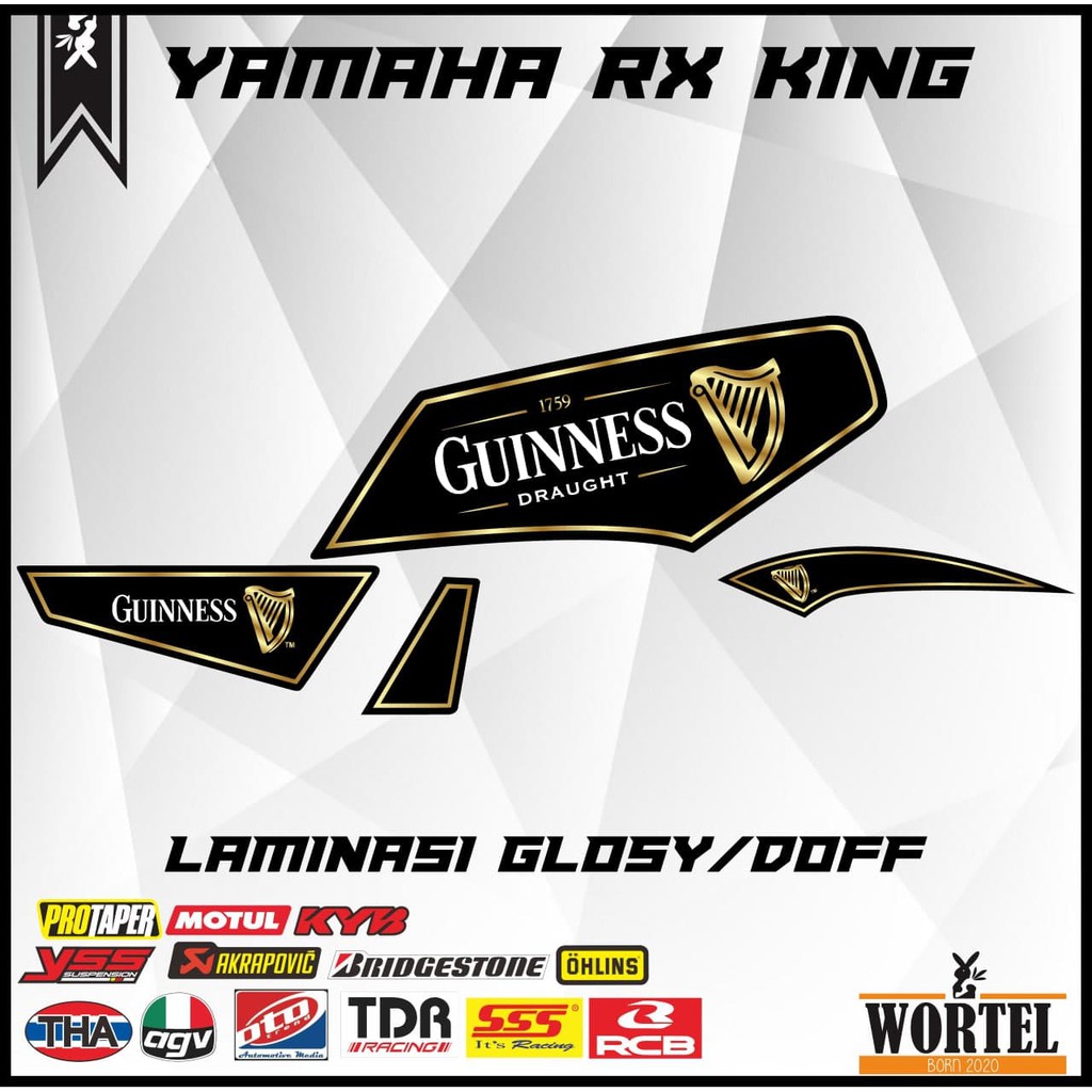 Striping Transparan RX King-Stiker Lis Decal Motor RX King Guinness