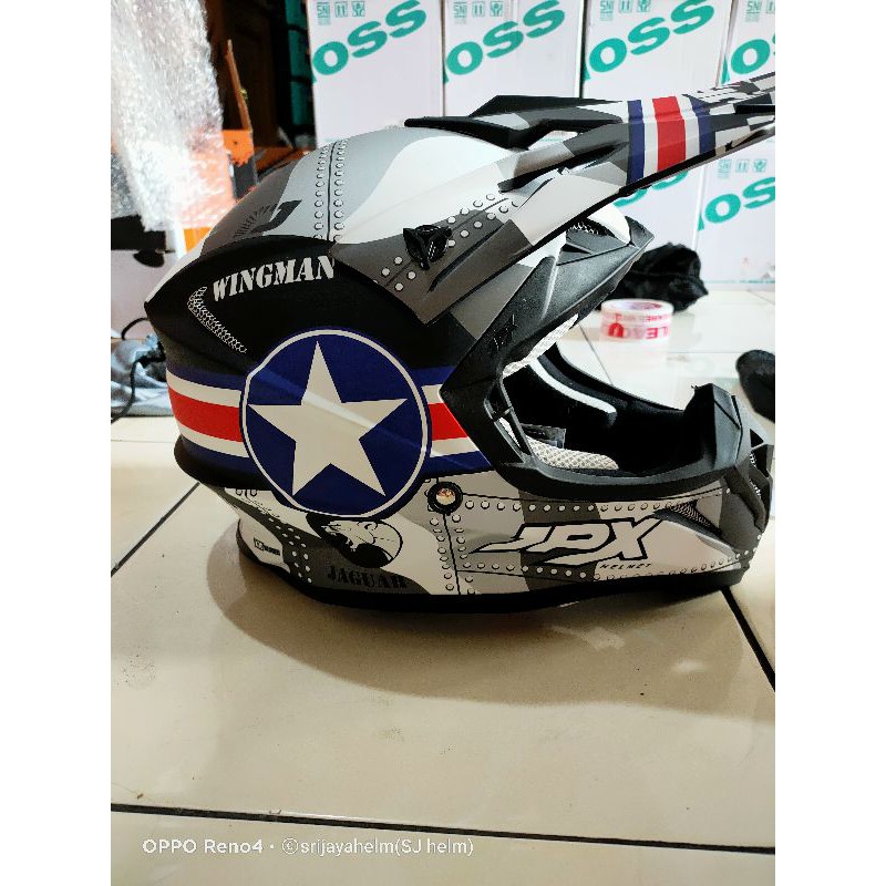 HELM JPX FOX-1 CROSS X30 BLAK DOFF
