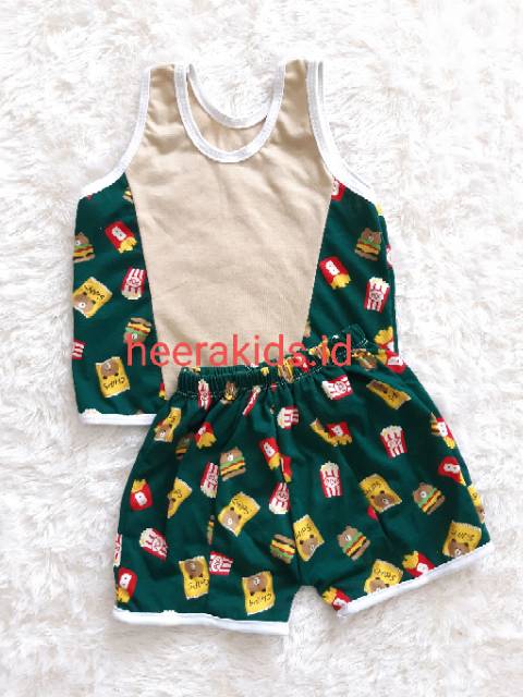 Setelan Anak Model Kutung/Singlet Umur 0-2 Tahun-2