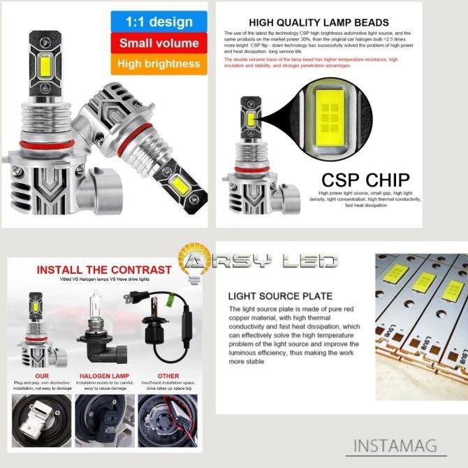 Lampu LED Foglamp H16 X5 Avanza Xenia Sigra Calya Innova Rush Terios