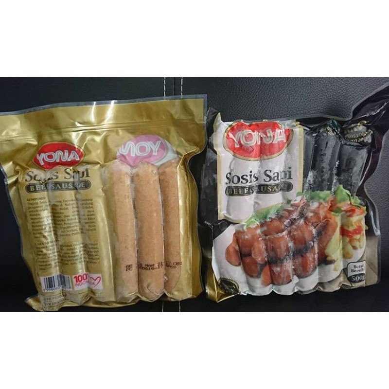 

Sosis Sapi Yona Beef Sausage 6s/12s 500Gram