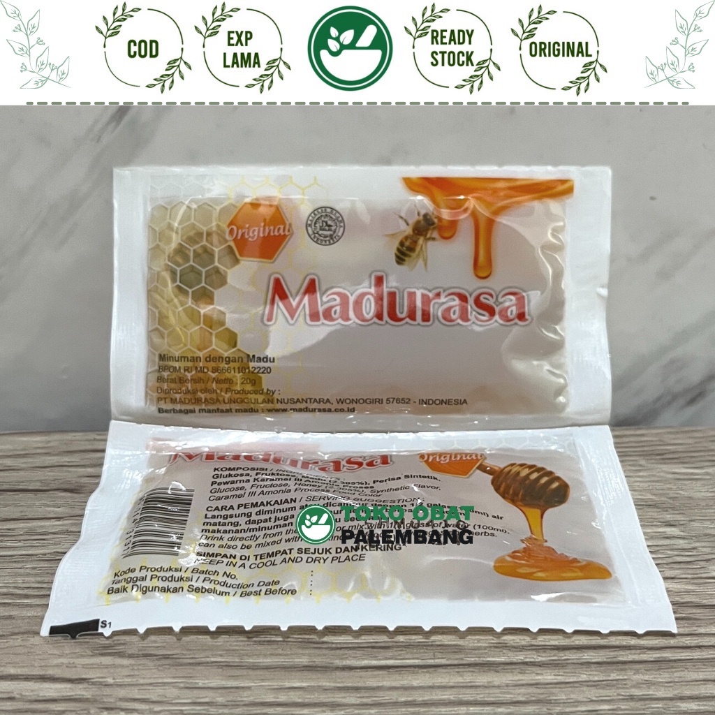 

1 SACHET MADURASA ORIGINAL 20 GRAM BEVERAGES WITH HONEY madu rasa ORIGINAL HONEY