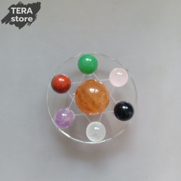 feng shui bola kristal formasi 7 bintang ukuran besar qi xing chen