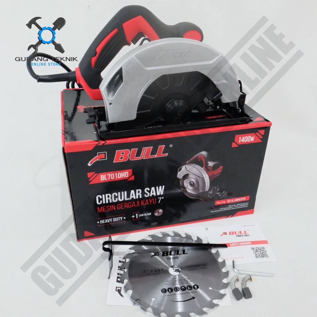 Mesin Gergaji Kayu Circular Saw Bull BL7010HD  / Mesin Gergaji Circle 7inch Bull BL 7010