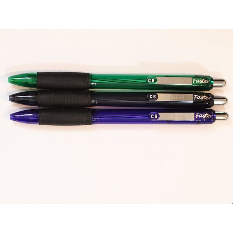

HJK Pulpen Faster C6 Clicker Extra Fine 0.7mm ( 1pak/12pcs )