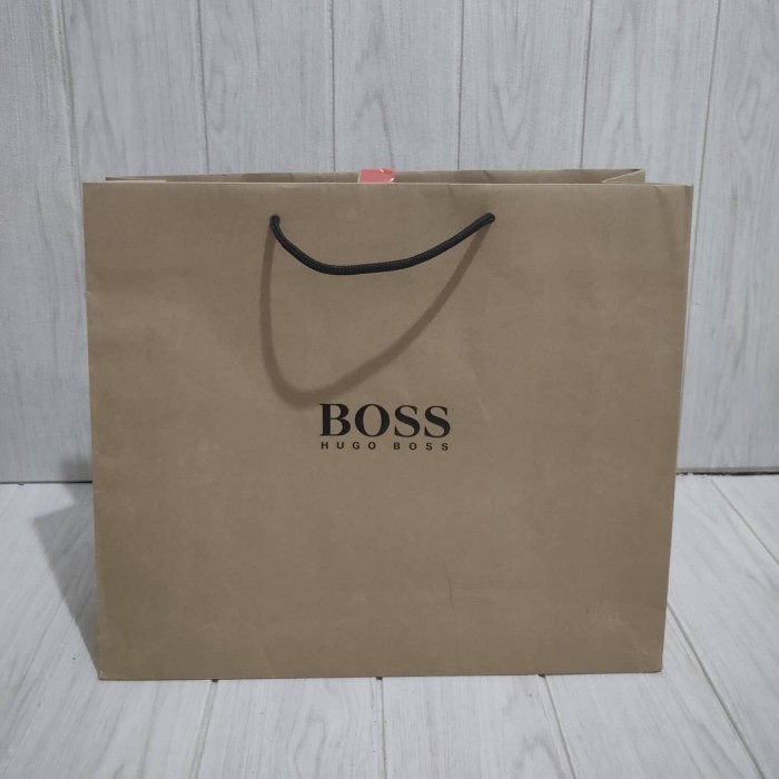 

(TERLARIS) paperbag hugo boss / paper bah hugo boss / paperbag boss black ori