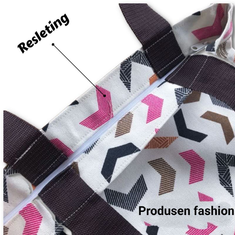 TERBARU TOTEBAG KANVAS MOTIF TAS KANVAS PENUTUP RESLETING TAS KANVAS MOTIF MOZAIK TAS MUKENA MOTIF