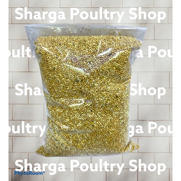 Milet Putih Milet Lovebird Repack 1 kg