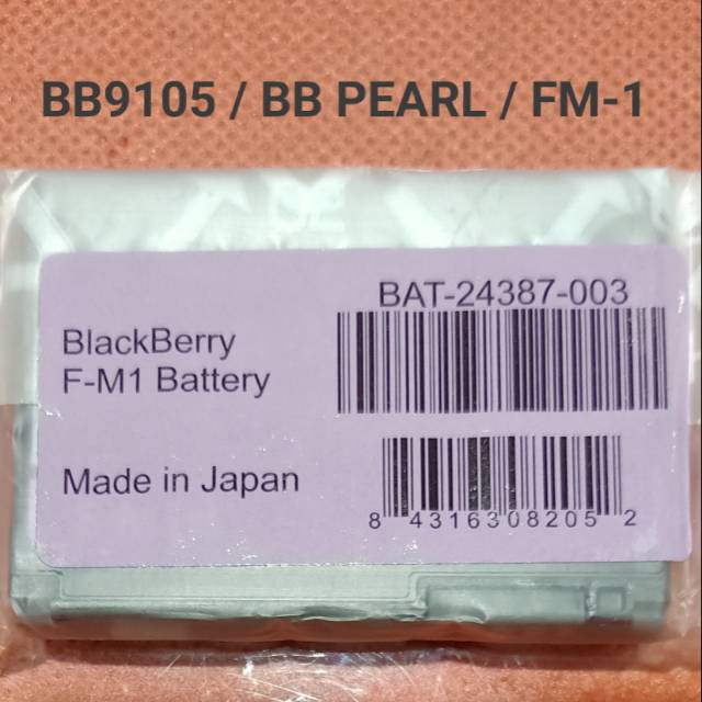 Baterai Batre Original BB9105 Blackberry Pearl