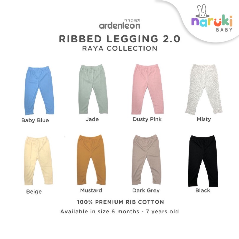 Ardenleon Unisex Legging Baby Kids S/M/L/XL (6mo - 4yrs) Arden Leon Celana Anak