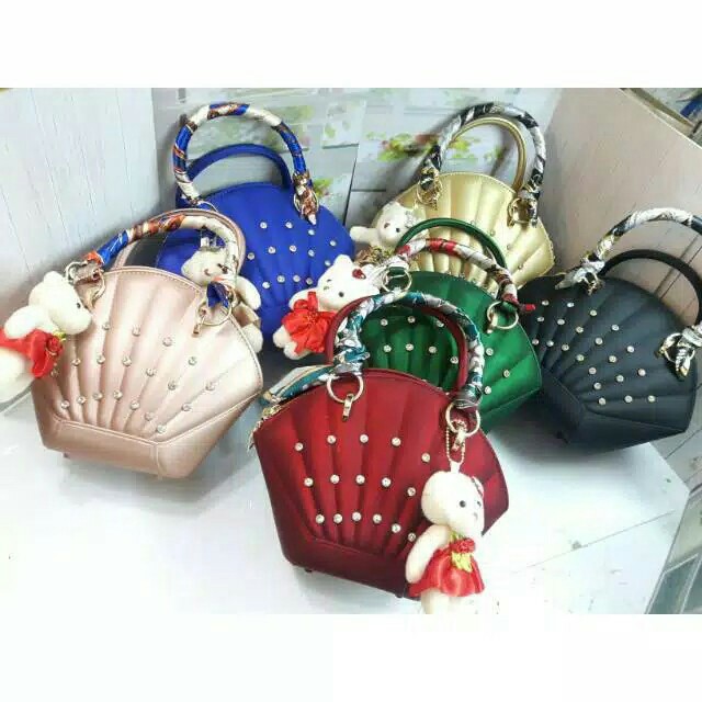 Tas Jelly Matte Kerang Diamond UK 25cm