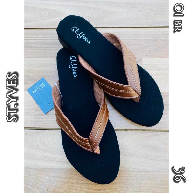 sandal jp coklat tua