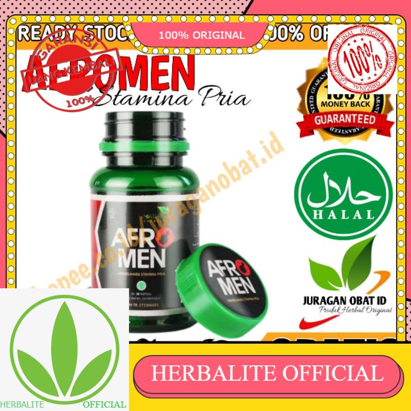 100% ORIGINAL AFROMEN Obat Stamina Pria Terbaik Original 100% Herbal Resmi Bpom