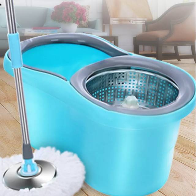alat pel lantai spin mop biru 1020 ultra mop aclima blue GM BEAR 1pc
