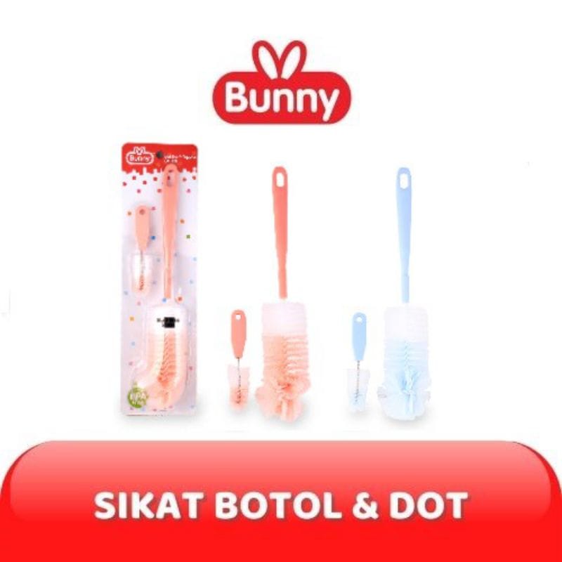 Lusty Bunny SK-3007 Bottle &amp; Nipple Brush - Sikat Botol Bayi