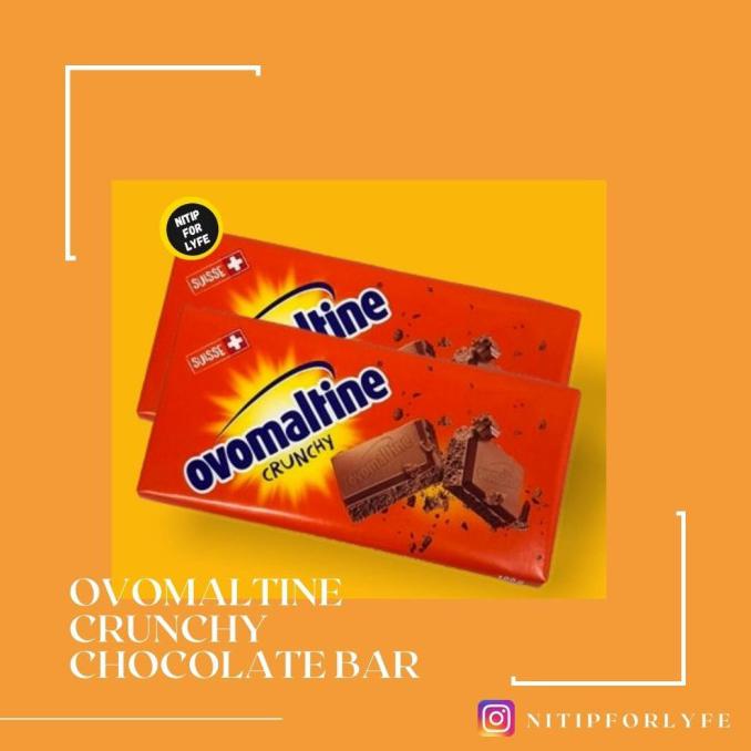 

TERLARIS OVOMALTINE CRUNCHY CHOCOLATE BAR 100GR MAKANAN & MINUMAN