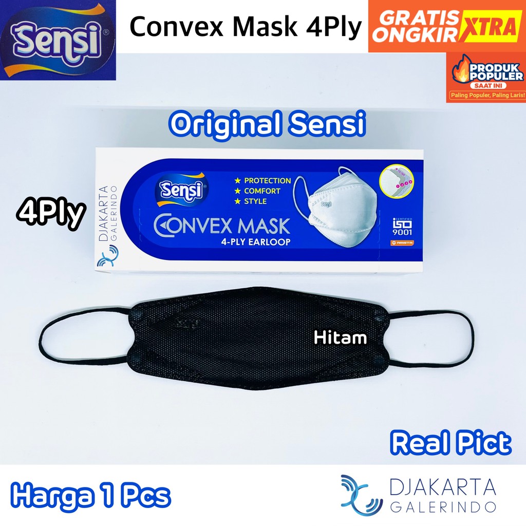 Masker SENSI CONVEX MASK 4ply Earloop Medis