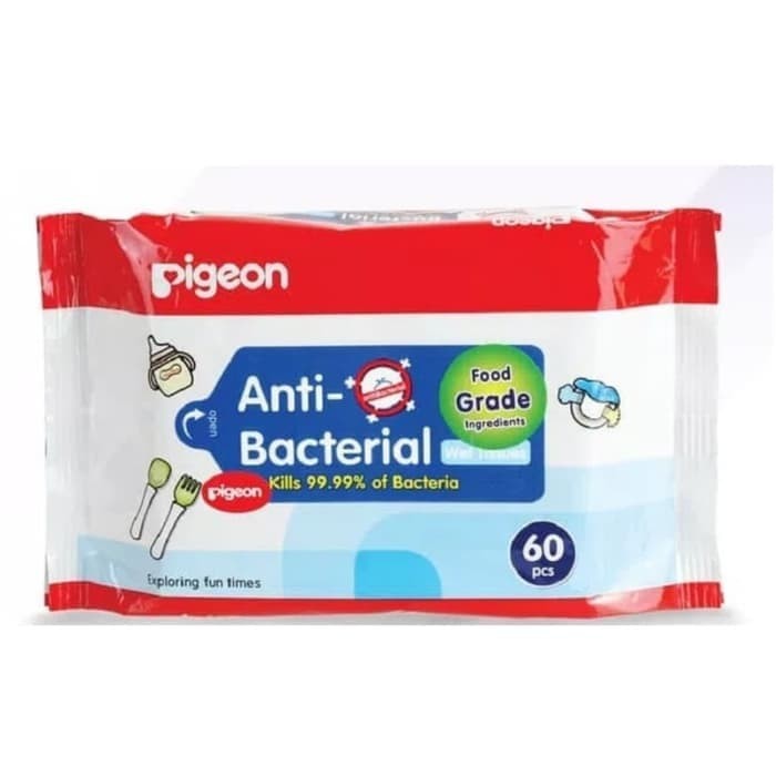 Pigeon Wipes Anti Bacterial 60 Sheets