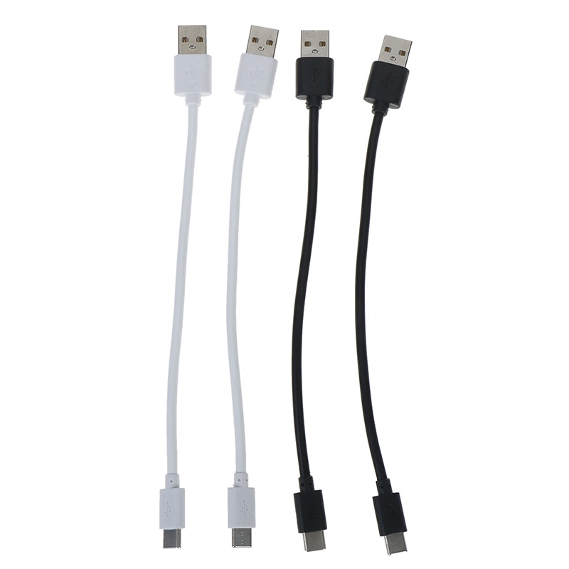 {LUCKID}Short 20cm USB-C USB 2.0 Type C male to 2.0 type A male data charge cable cord