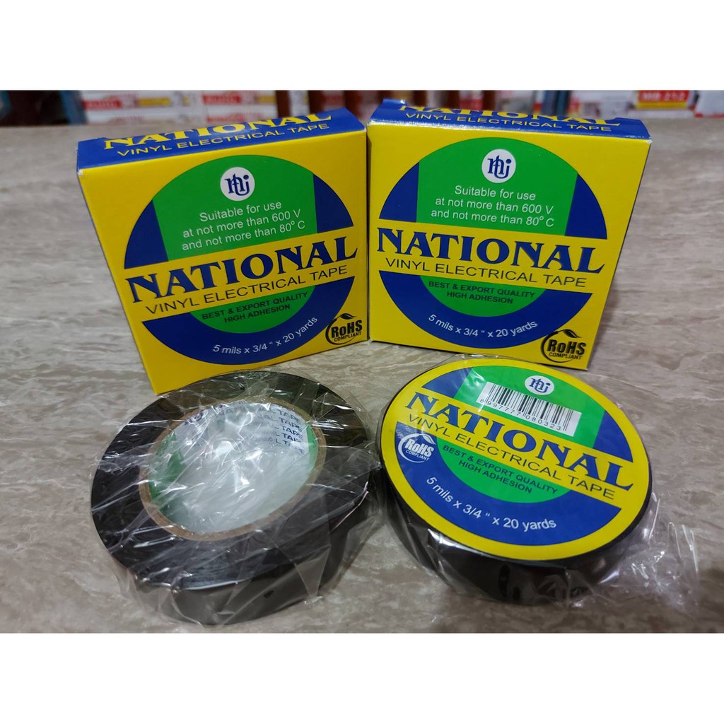 ISOLASI NATIONAL/ PEREKAT LISTRIK/ NATIONAL VINYL ELECTRICAL TAPE/ PEREKAT LISTRIK &quot;NATIONAL&quot;