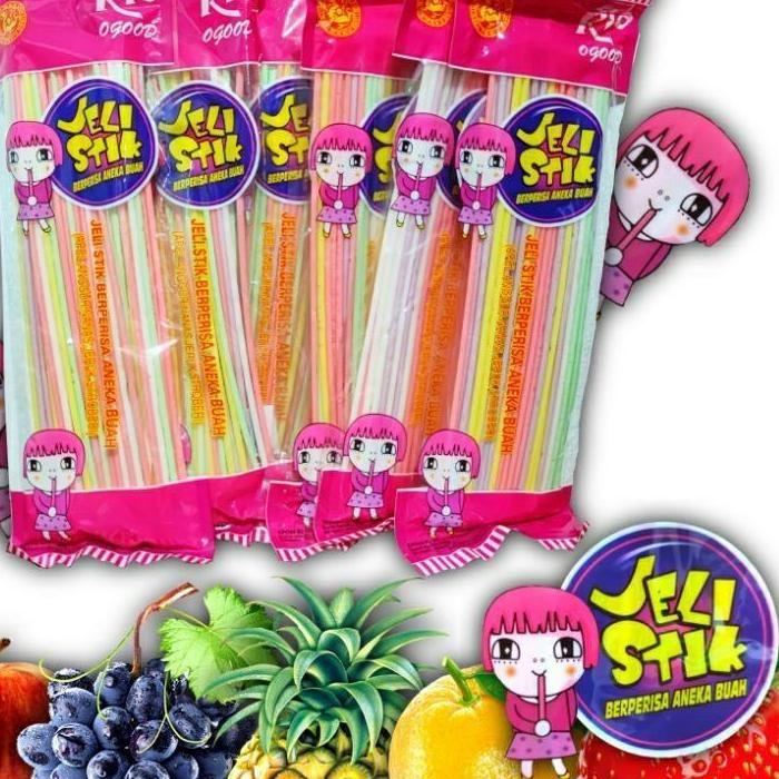 

New Arival✨ Permen jelly stick/ permen sedotan/ jeli stik panjang | 1.1 F⚡ash sale | COD | LAUNCHING