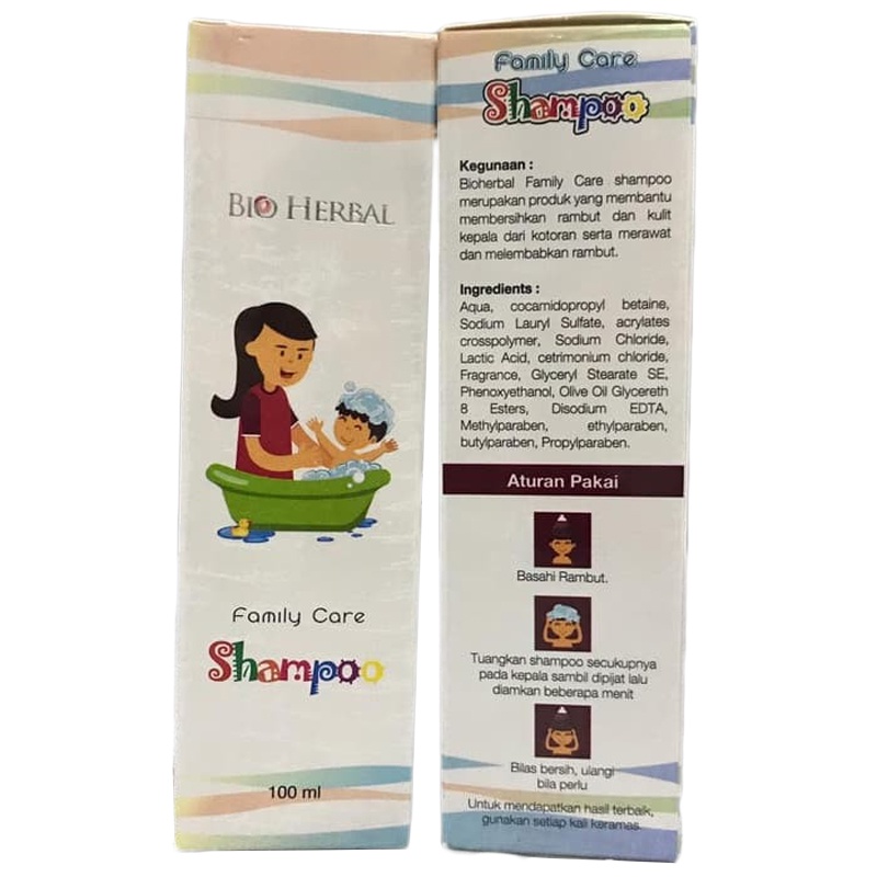 Shampoo Anti Kutu BIO HERBAL Family Care Shampoo 100ml BPOM ORIGINAL