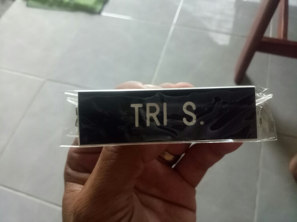 Papan Nama Dada Grafir Pdh Tni/polri -paku Jambu