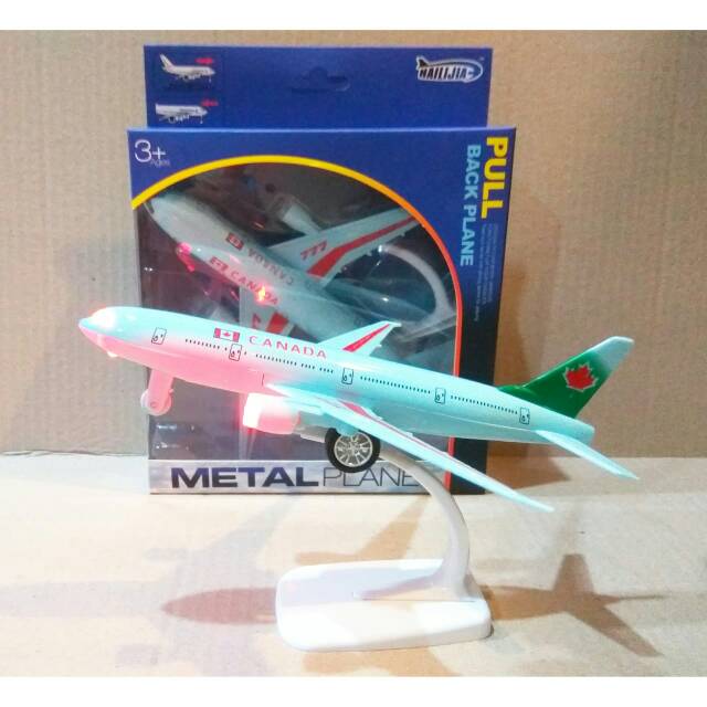 Miniatur Diecast Pesawat Air Canada Ada Suara dan lampu