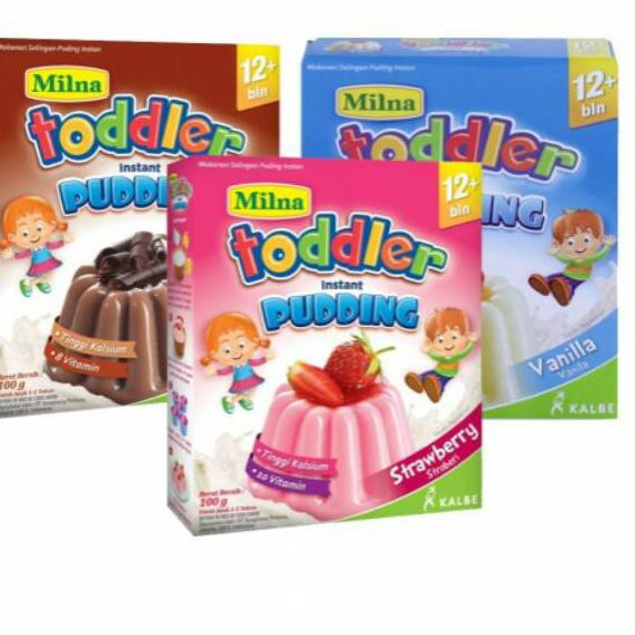 

➠ACW Puding Milna KINDER Pudding Instant Coklat / Strawberry / Vanila 100gram ✮ (Dijual )